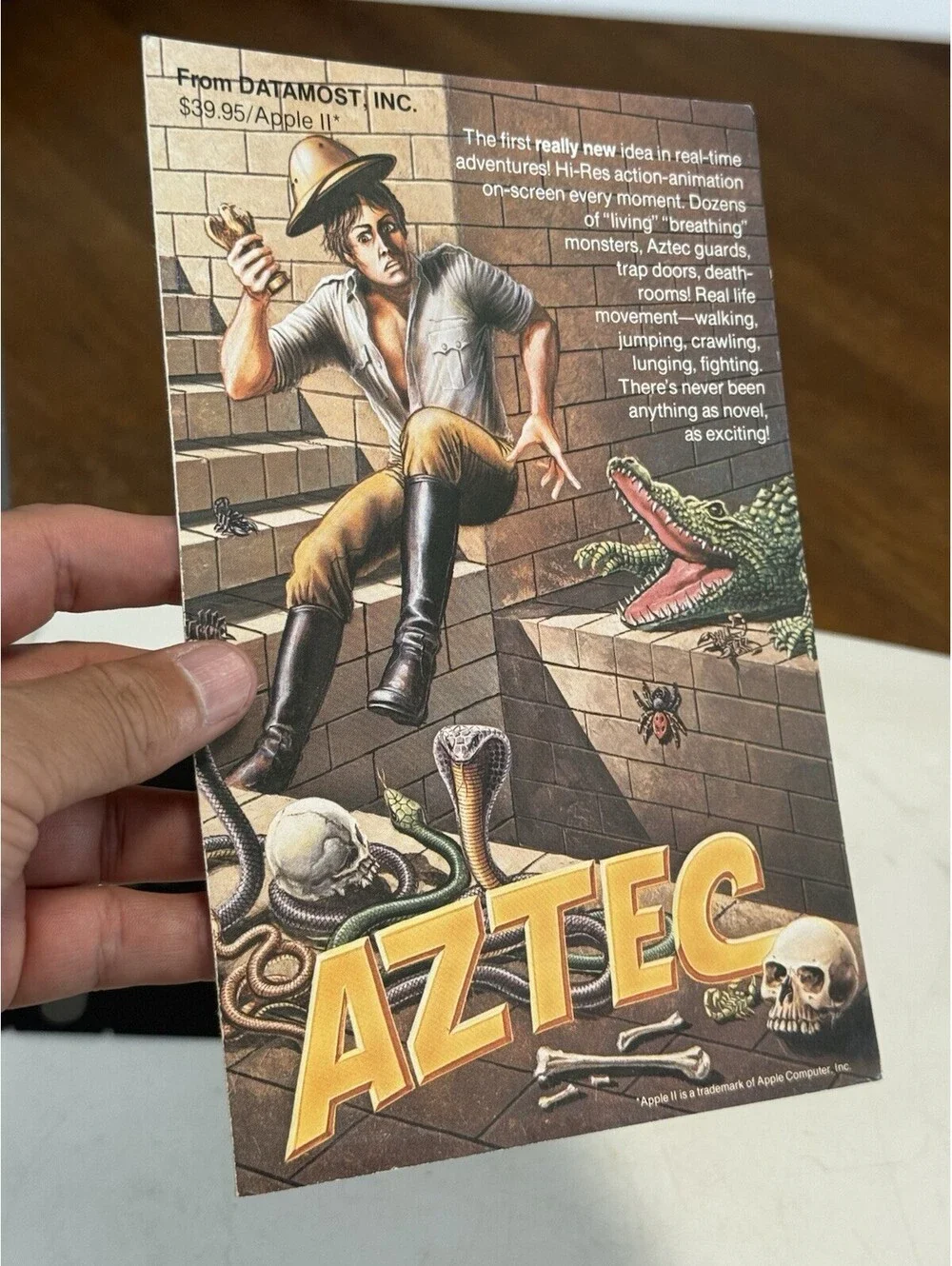 Aztec (Commodore 64, 1984) Datamost. W/manual VINTAGE ( Untested) Looks Good